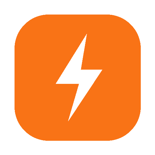 Logo orange EveryTool4U avec eclair blanc pour outils web
