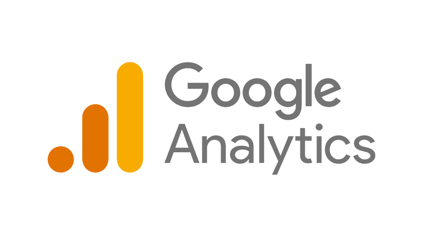 Présentation du logo Google Analytics sur fond blanc