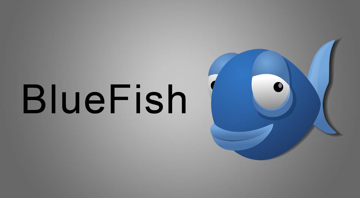 Logo de l'éditeur Bluefish représentant un poisson bleu