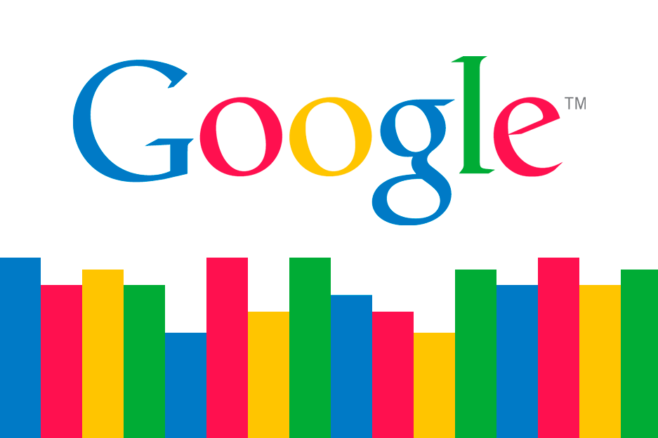 Logo de Google avec des bars