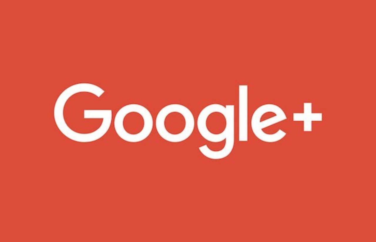 Logo du réseau social de Google. Google plus sur fond rouge.