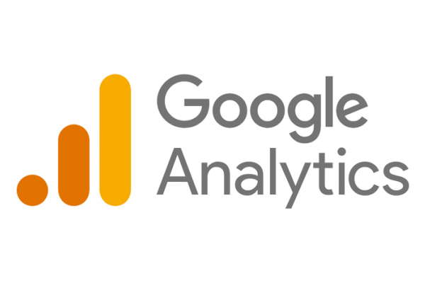 Présentation du logo Google Analytics sur fond blanc